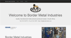 Desktop Screenshot of bordermetal.co.za