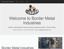 Tablet Screenshot of bordermetal.co.za